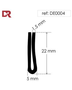 Rubber U Channel Seal DE0004