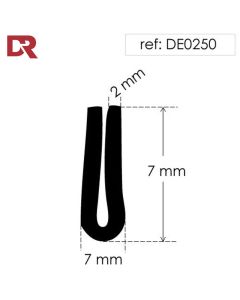 Rubber U Channel Seal DE0250