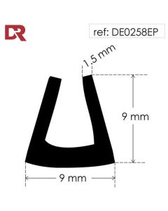 Rubber U Channel Seal DE1120