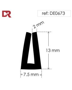 Rubber U Channel DE0673