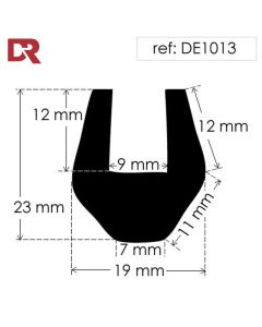 Rubber U Channel Seal DE1013