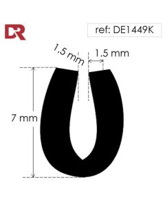 Rubber U Channel DE1449K