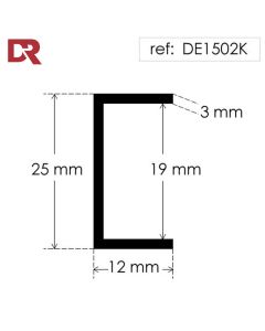 Rubber U Channel Seal DE1502K