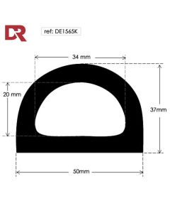 Hollow D Rubber Fender DE1565K