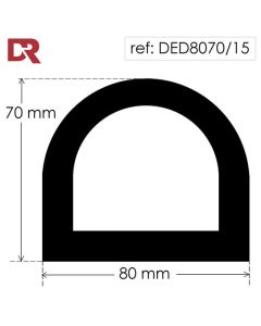 Hollow D Rubber Fender DED8070/15